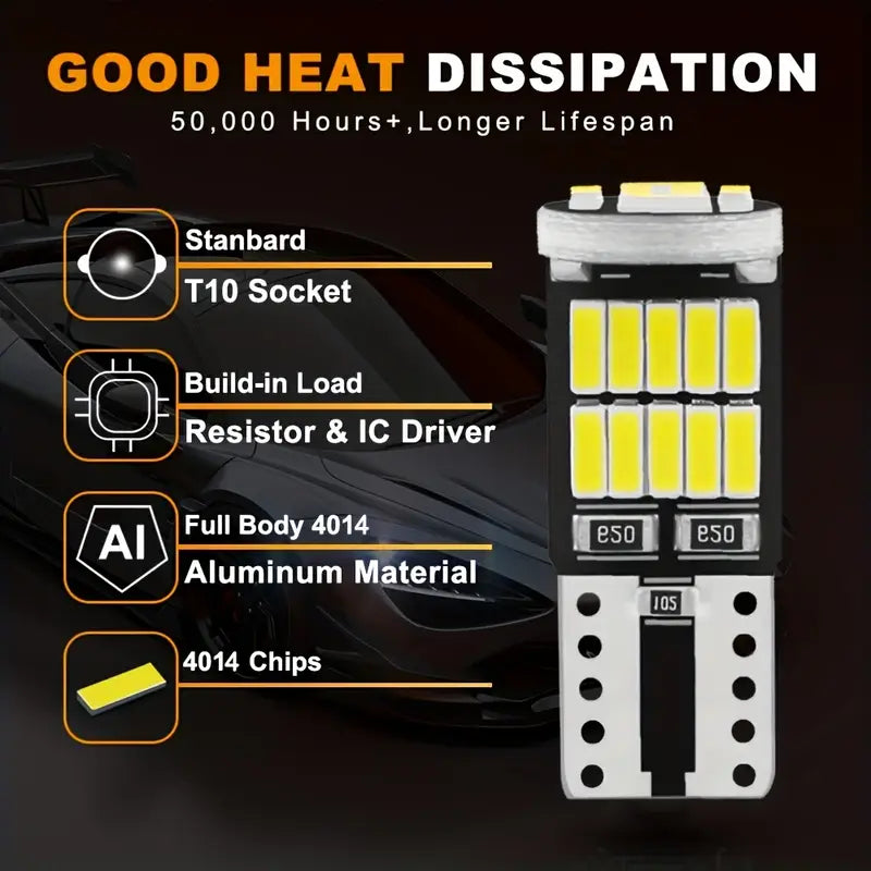 MK7 TRANSIT 2006 - 2014 LED CONVERSION KIT H4 + SIDELIGHTS ICE WHITE