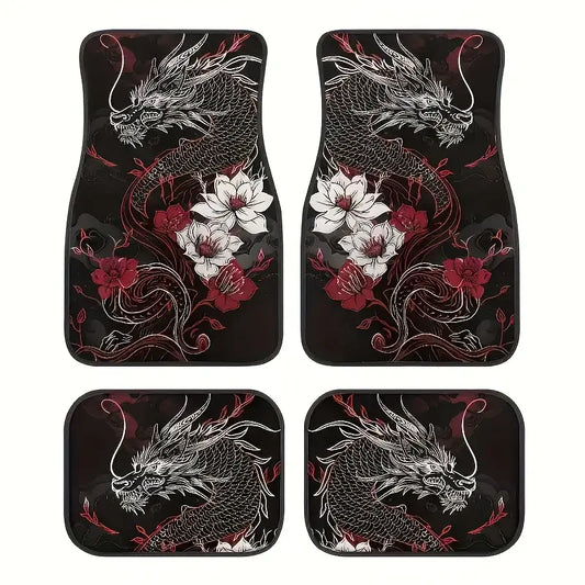 JDM LOTUS DRAGON FULL SET OF FLOOR MATTS