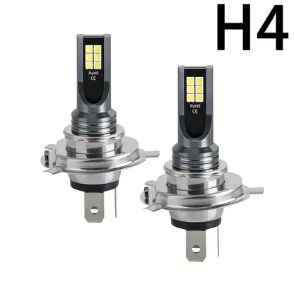 H4 LED HEADLIGHT CONVERSION BULBS X2