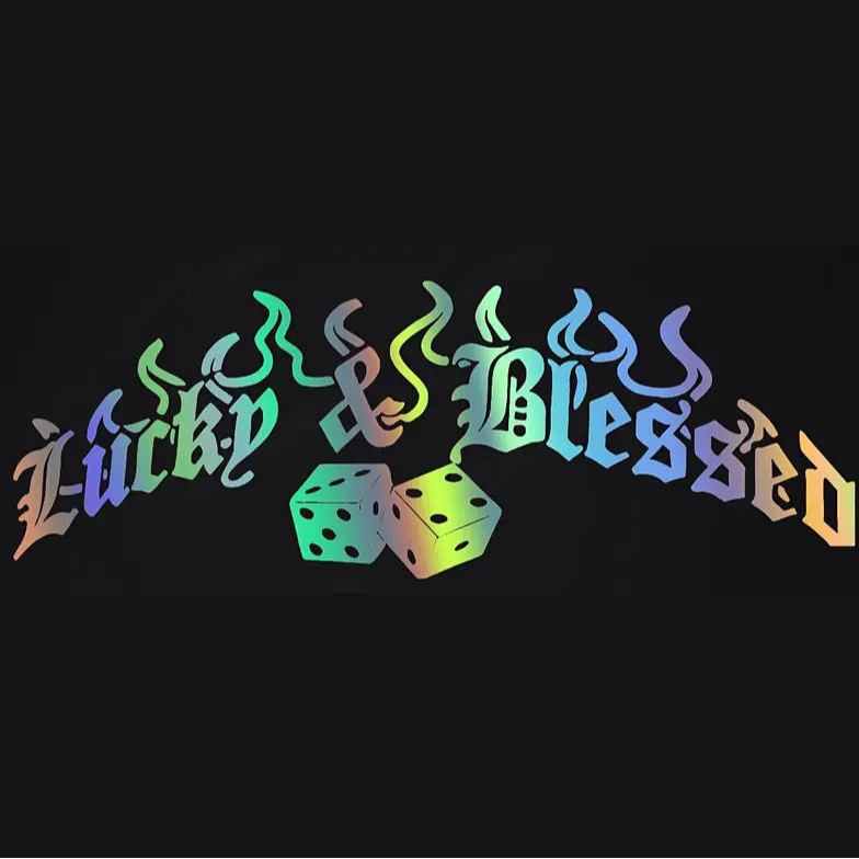 Lucky & Blessed Sticker