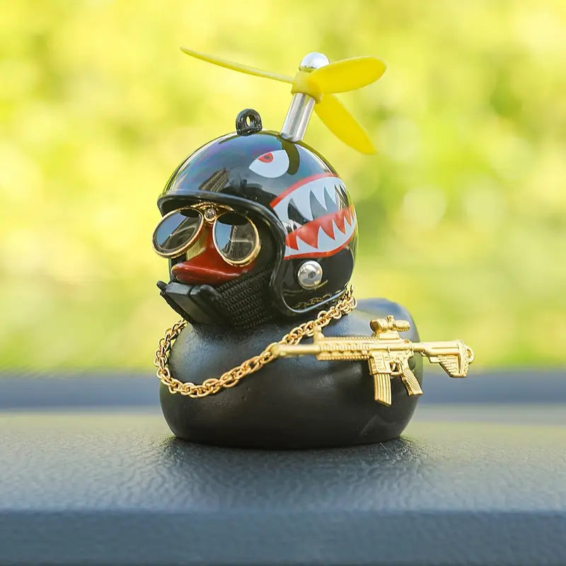 BLACK & GOLD DUCK DASH ORNIMENT