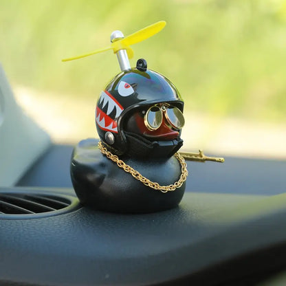 BLACK & GOLD DUCK DASH ORNIMENT