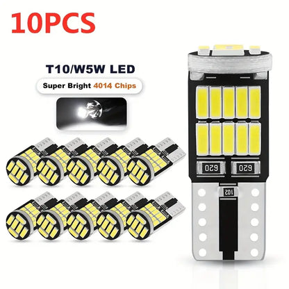 10 PACK 501 ICE WHITE LED SIDE LIGHTS