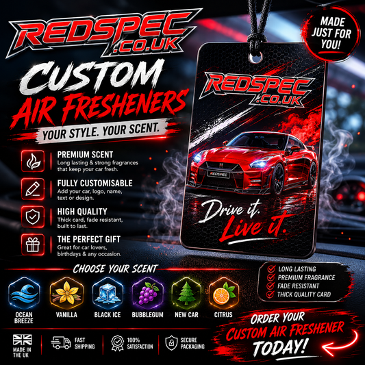 Custom Car Air Freshener – Personalised Photo Freshener | RedSpec