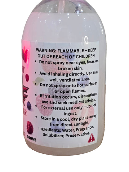 VERY BERRY AIR FRESHNER SPRAY 500ML REDSPEC