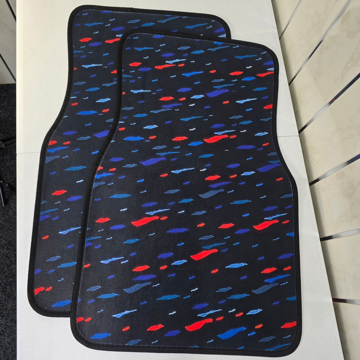 90s RETRO CONFETTI FLOOR MATS X4