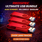 ULTIMATE USB/USB-C COMBO DEAL 1800+ INDIVIDUAL TRACKS - BASSLINE - 90S JUNGLE - AGRI SUMMER - X3 STICKS