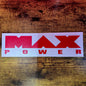MAX POWER RED VIYNL STICKER