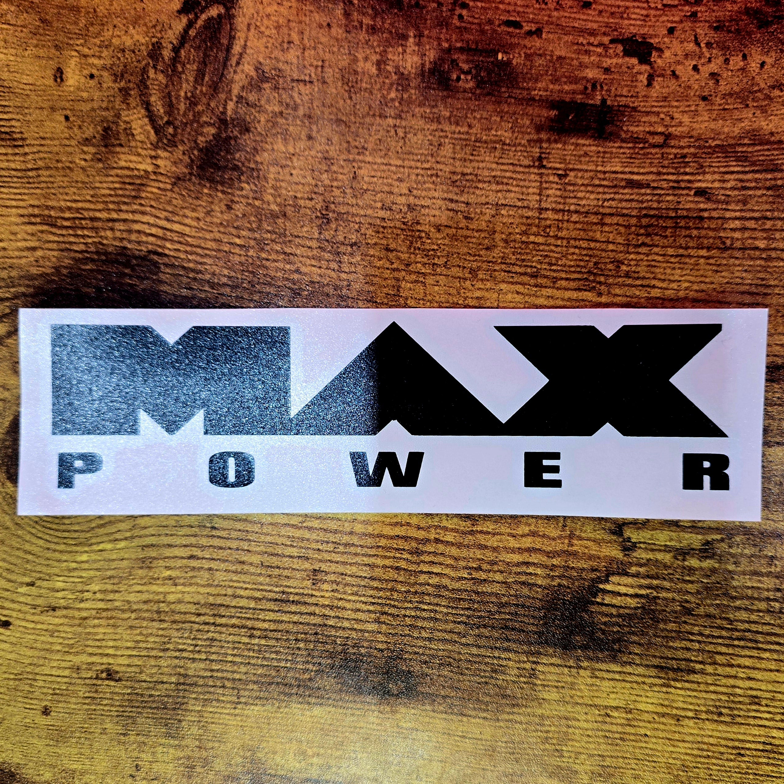 MAX POWER BLACK VIYNL STICKER – 𝐑𝐞𝐝 𝐒𝐩𝐞𝐜