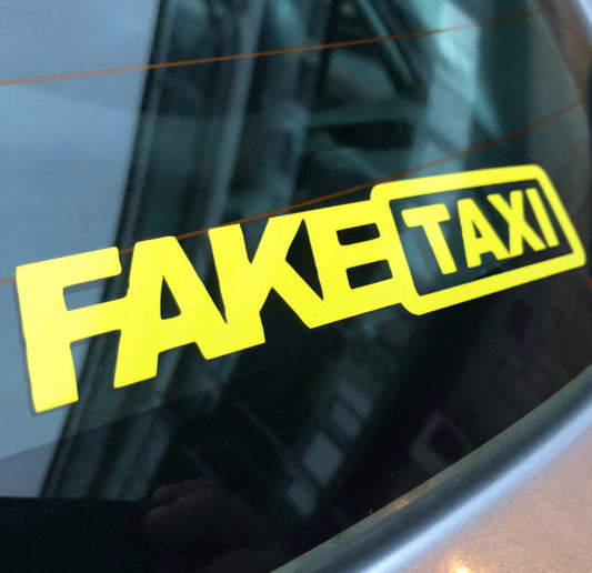 FAKE TAXI HIGH QUALITY STICKER/DECAL