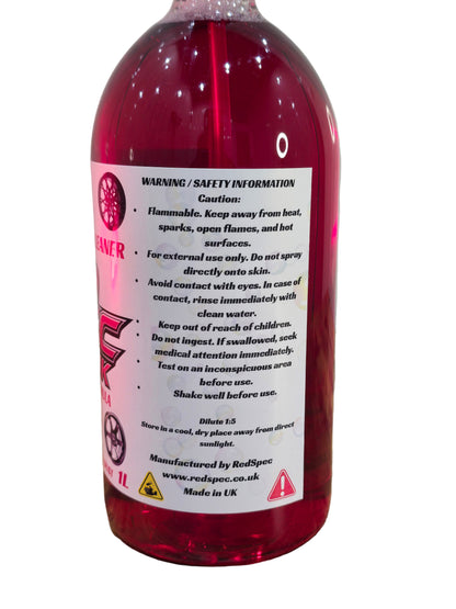 CAUSTIC WHEEL CLEANER 1L HIGH STRENGTH FORMULA REDSPEC