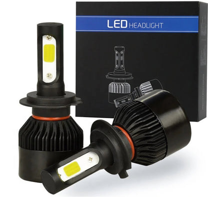 MK7 TRANSIT 2006 - 2014 LED CONVERSION KIT H4 + SIDELIGHTS ICE WHITE 6000K